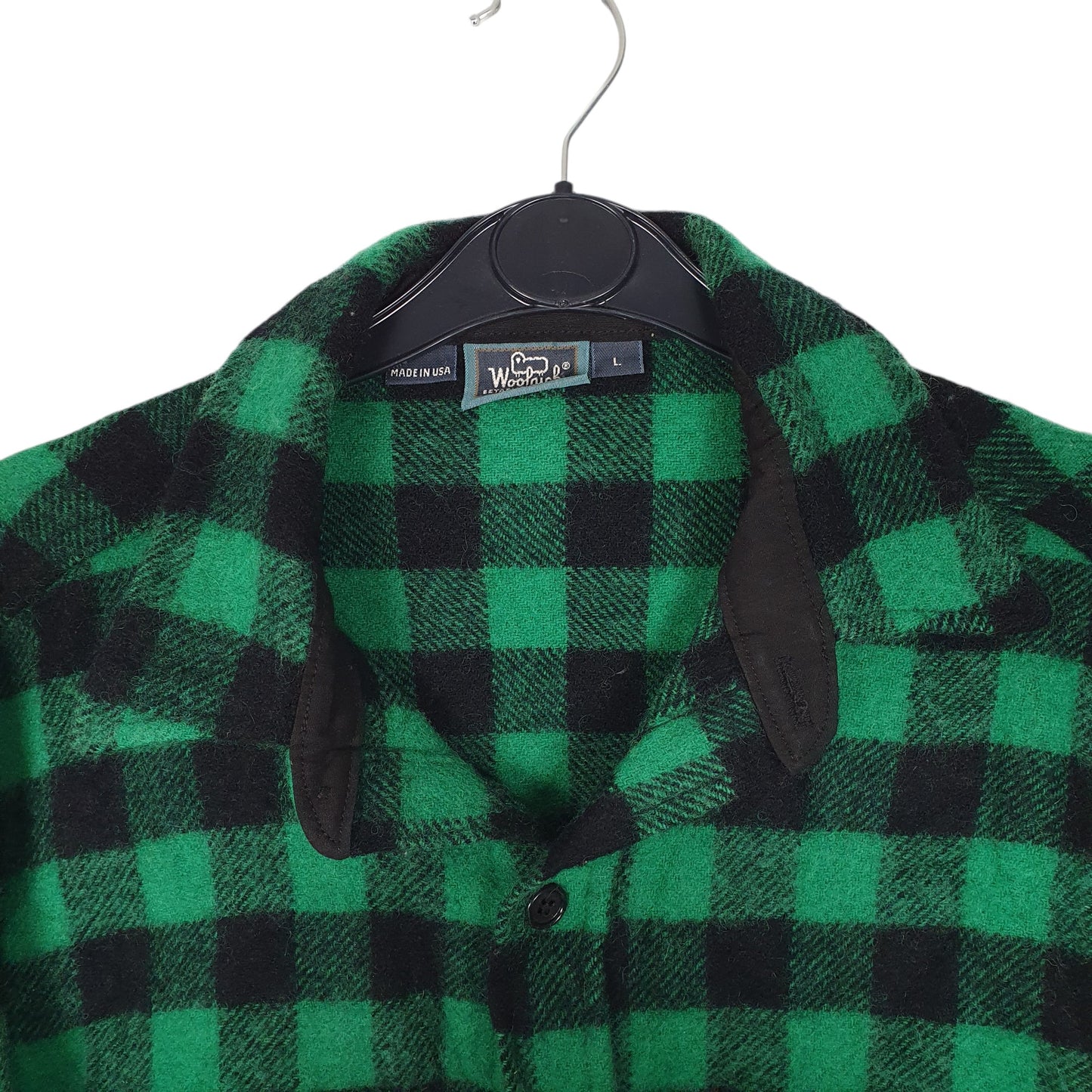 Mens Green Woolrich Thick Cruiser Mackinaw Vintage 90s  Shirt