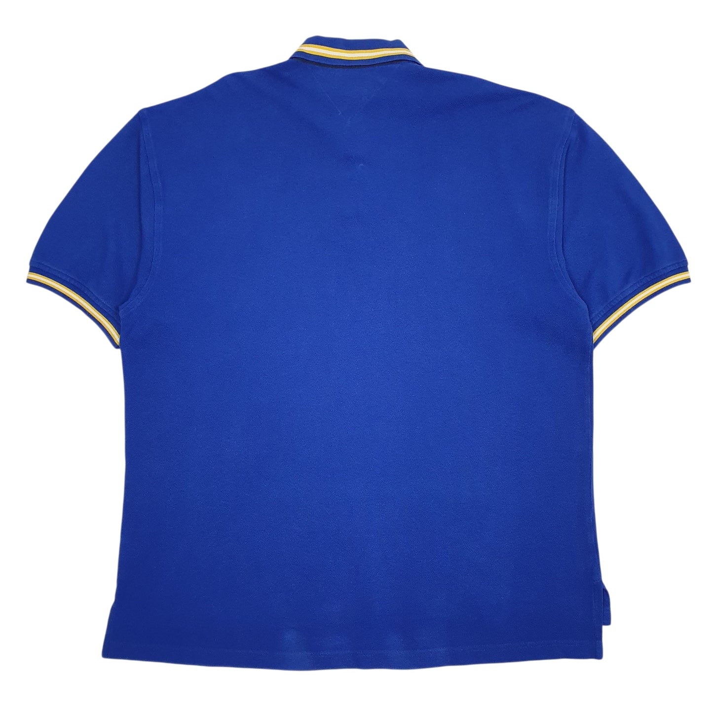 Mens Blue Tommy Hilfiger Vintage Hoodie Polo Shirt