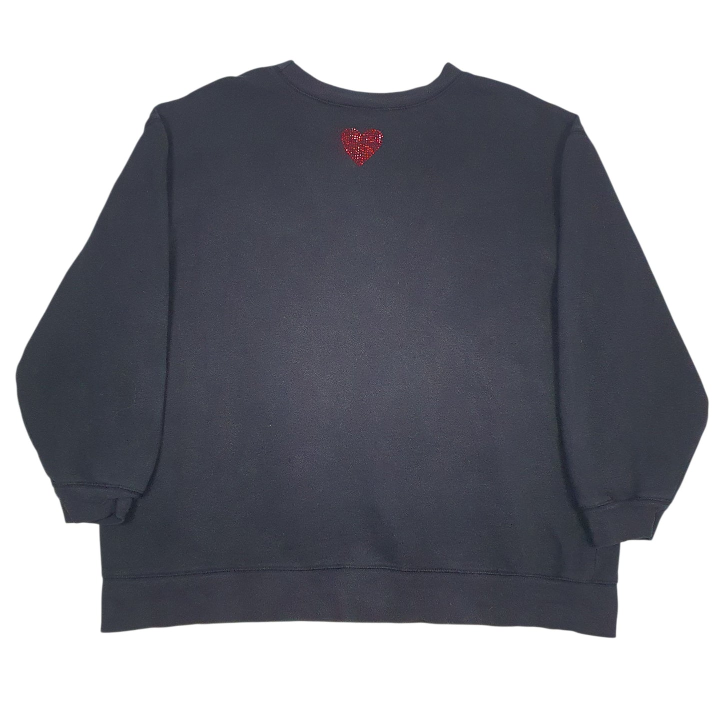Mens Black Disney  Crewneck Jumper