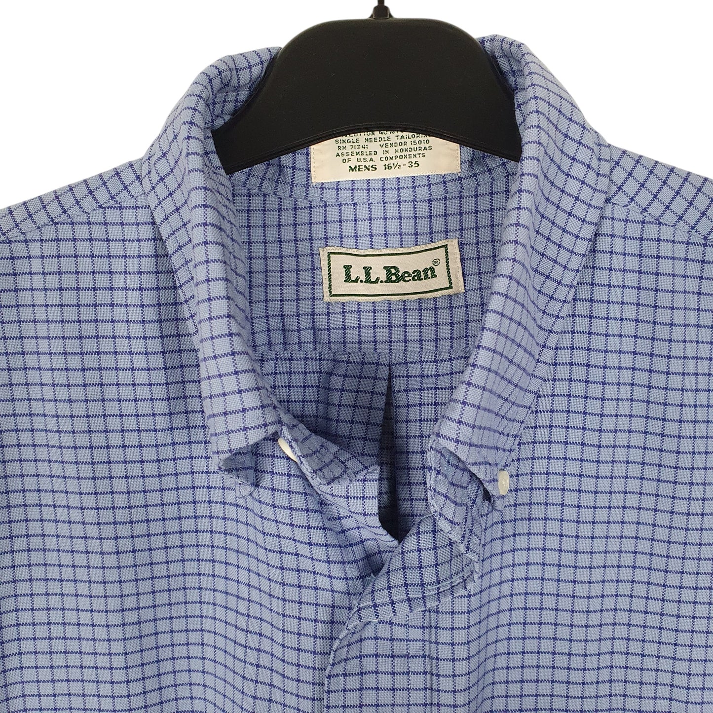 Mens Blue L.L.Bean Vintage 90s  Shirt