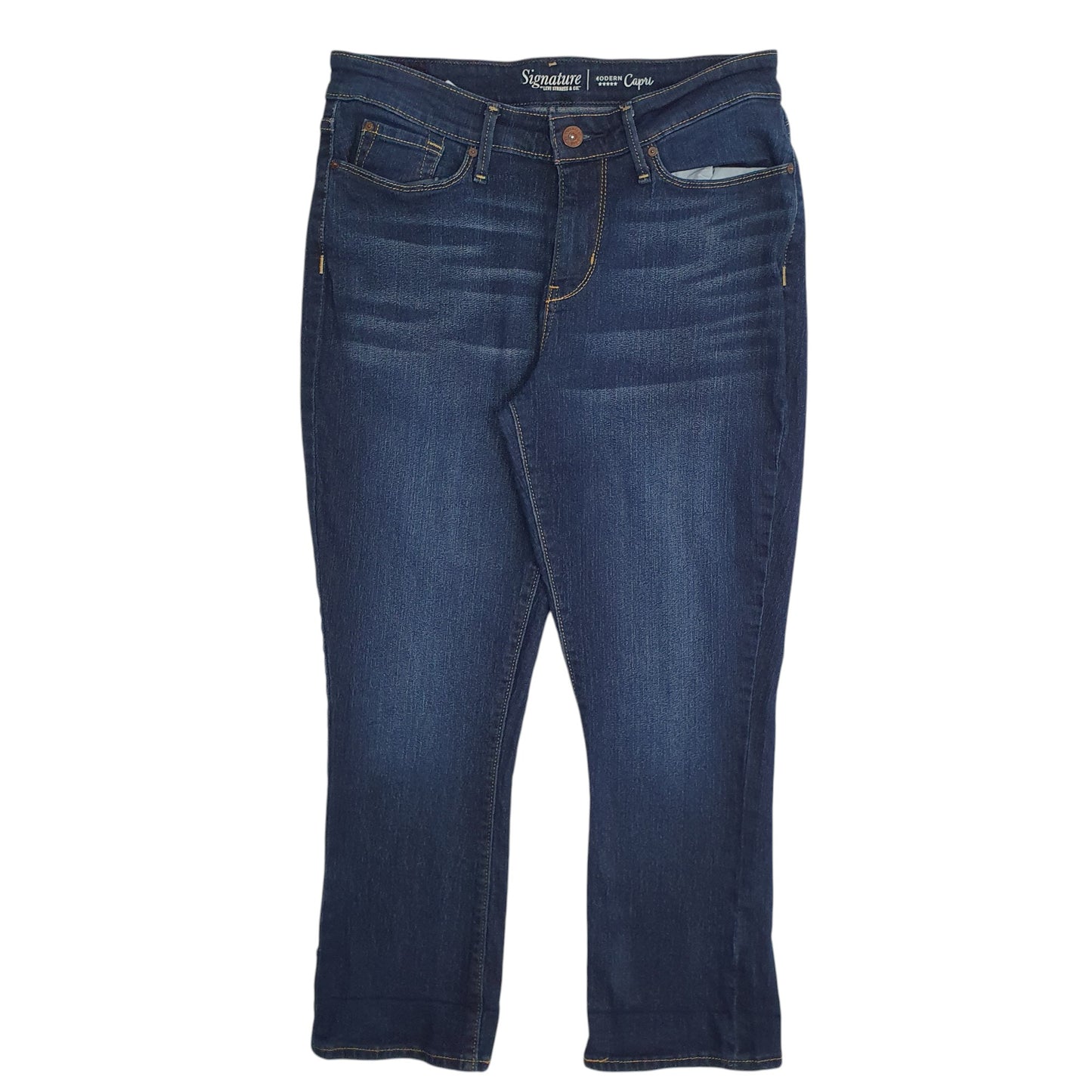 Womens Blue Levis Capri Signature JeansW29 L25