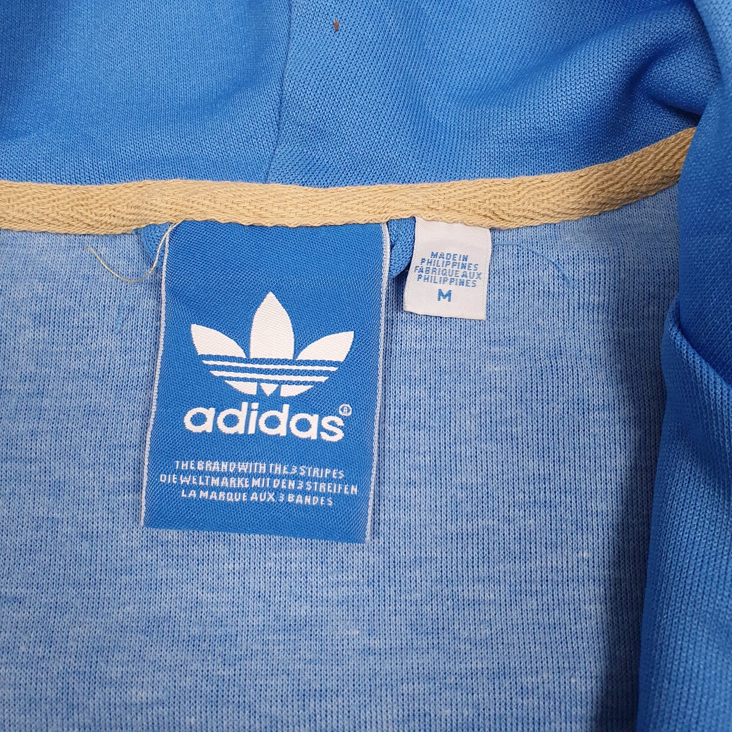 Mens Blue Adidas  Full Zip Jumper