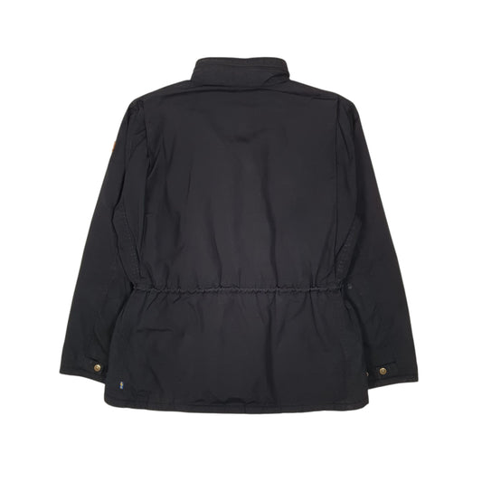 Womens Black Fjallraven Fleece Lined Parka  Coat