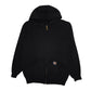 Mens Black Carhartt Hoodie Full Zip Jumper