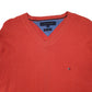 Mens Orange Tommy Hilfiger  Crewneck Jumper