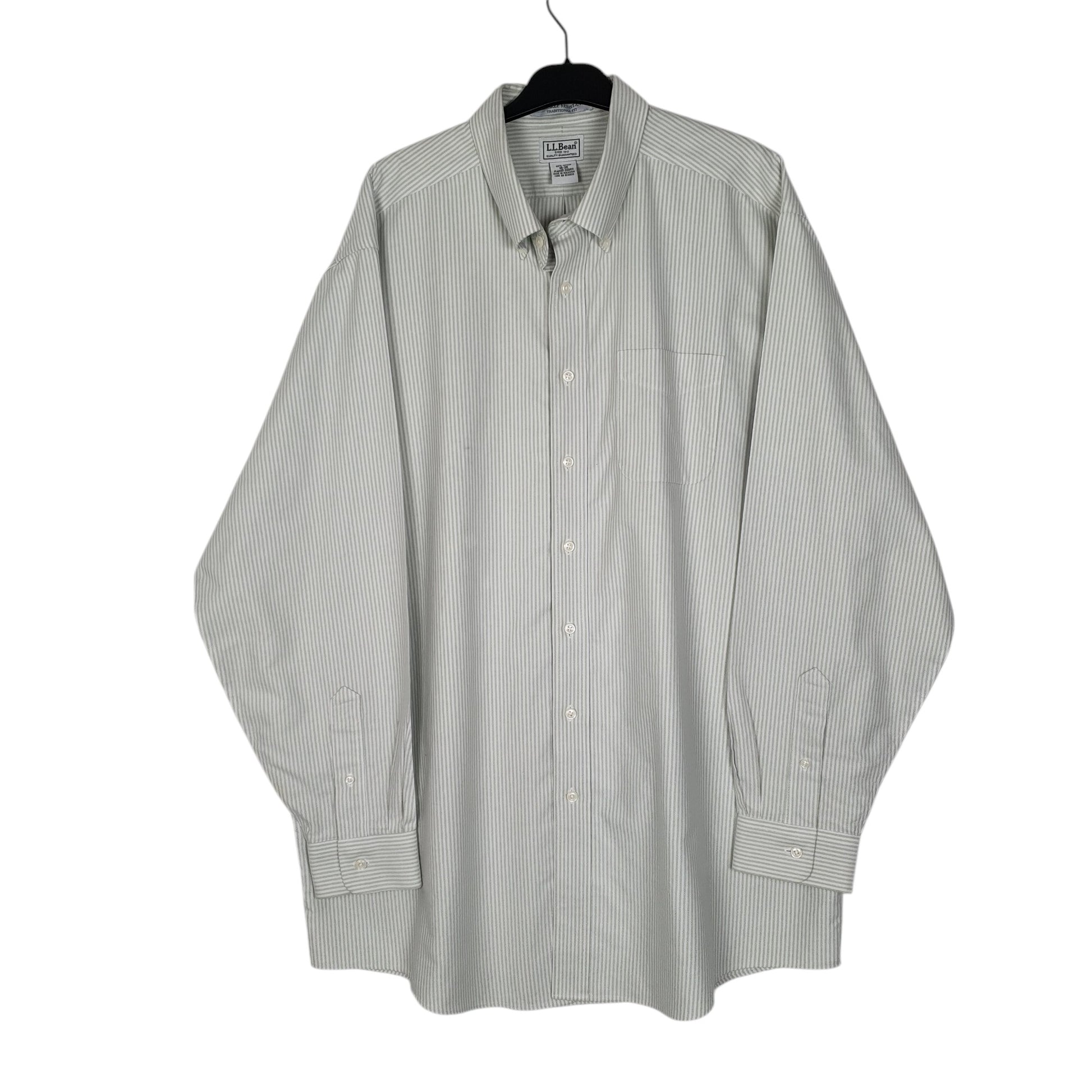 Mens Green L.L.Bean  Long Sleeve Shirt