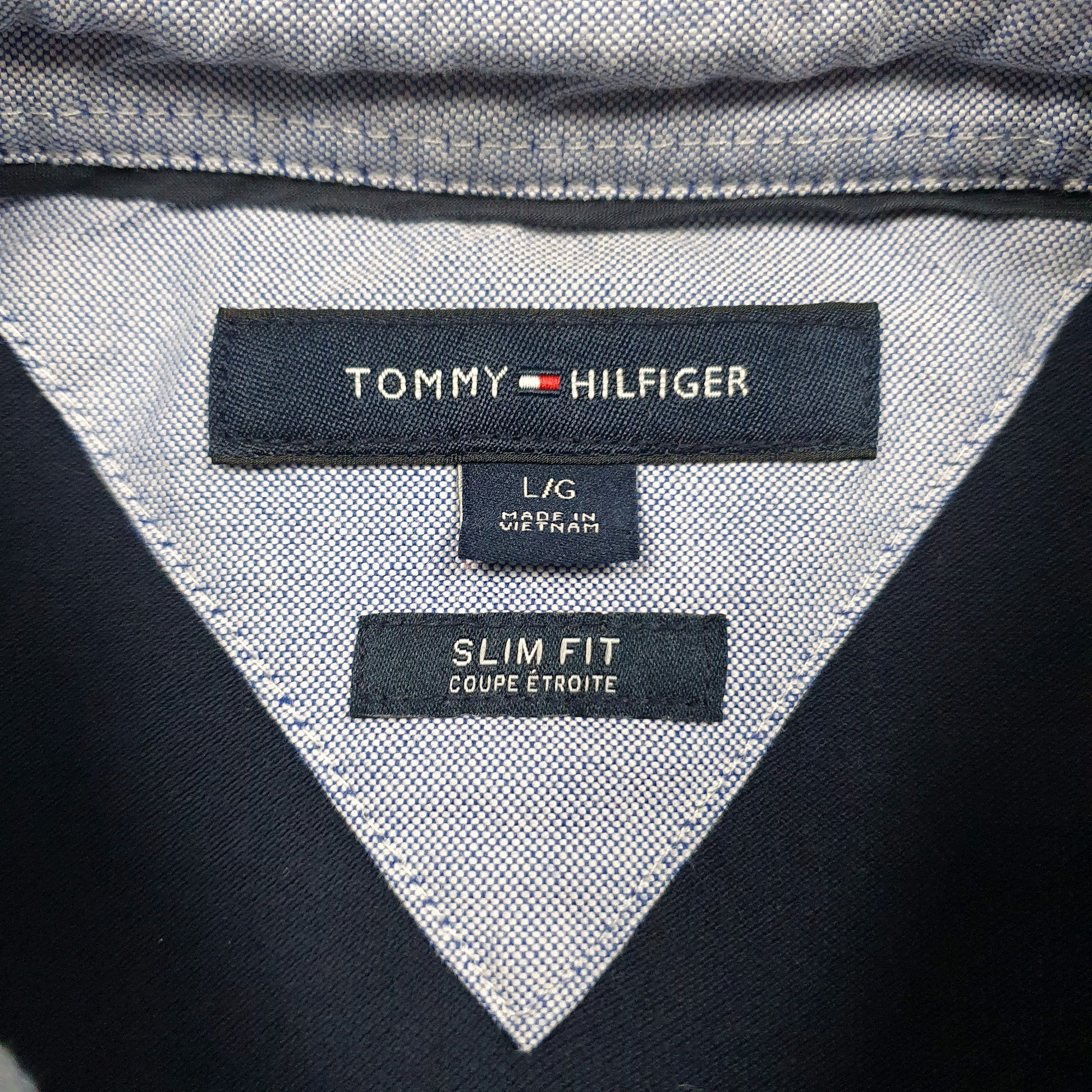 Mens Navy Tommy Hilfiger  Hoodie Polo Shirt
