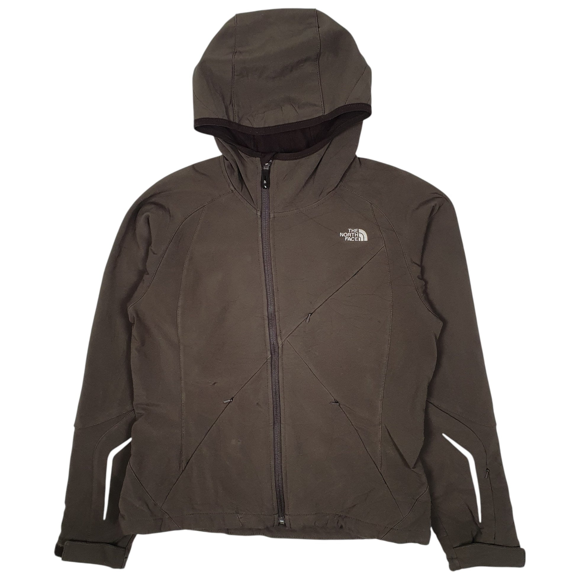 Womens Brown The North Face Apex Recco Avalanche Skiing Hoodie Coat