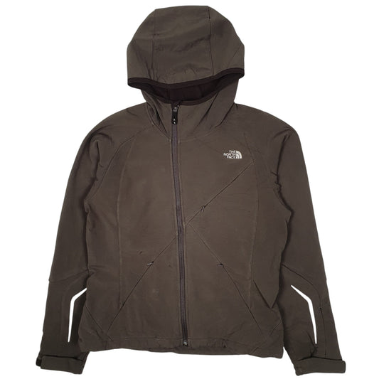Womens Brown The North Face Apex Recco Avalanche Skiing Hoodie Coat