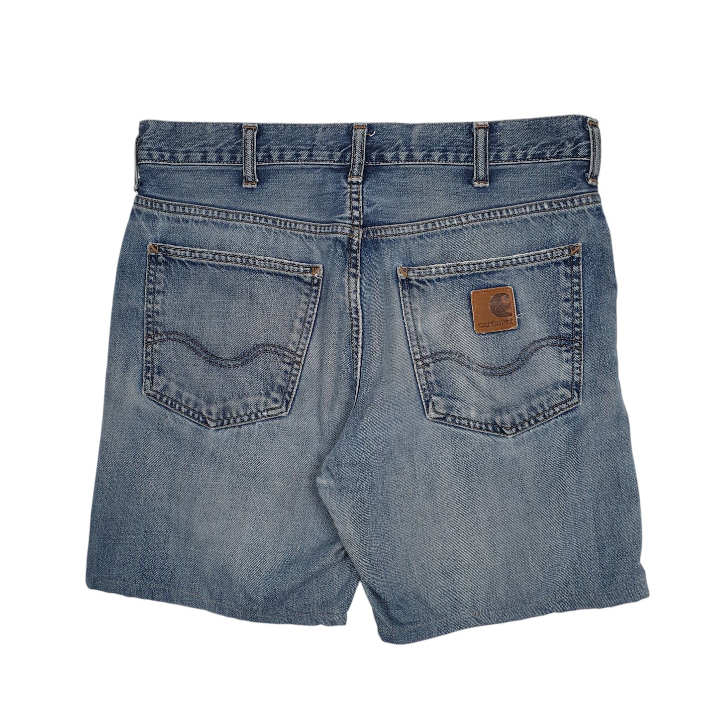 Mens Blue Carhartt   Shorts