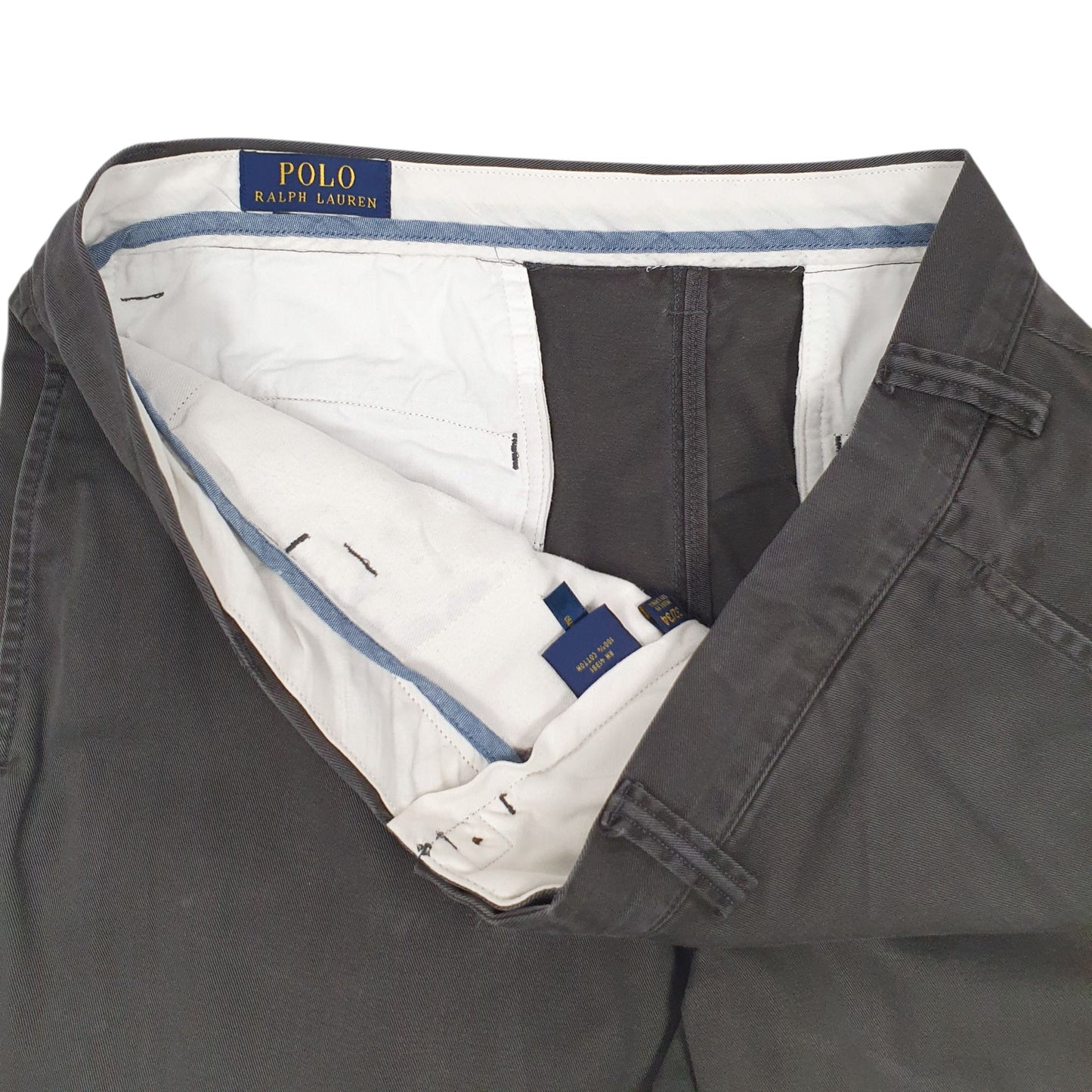 Mens Grey Polo Ralph Lauren Classic Fit  Trousers