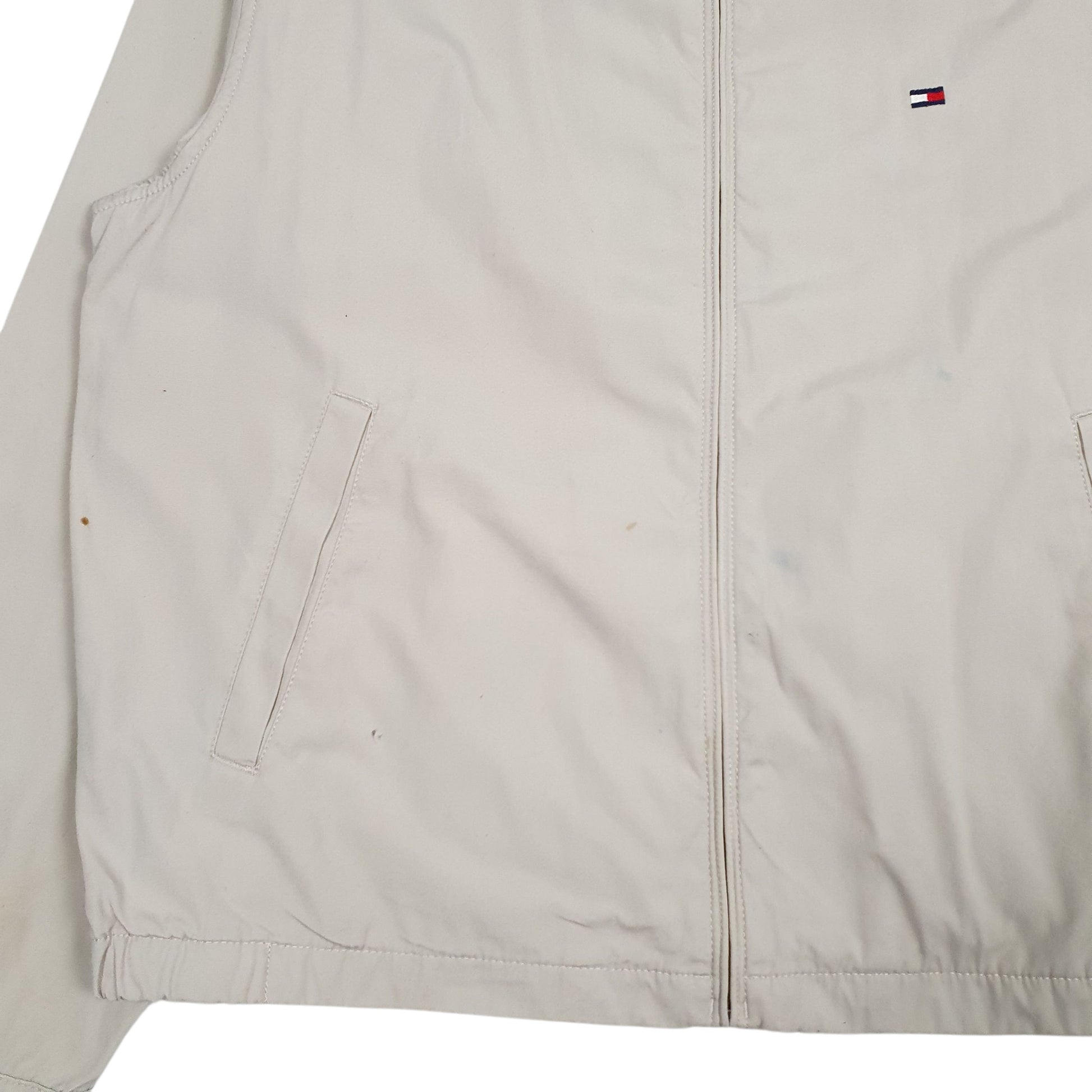 Mens Beige Tommy Hilfiger  Full Zip Coat