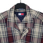 Mens Burgundy Tommy Hilfiger Vintage 00s  Shirt