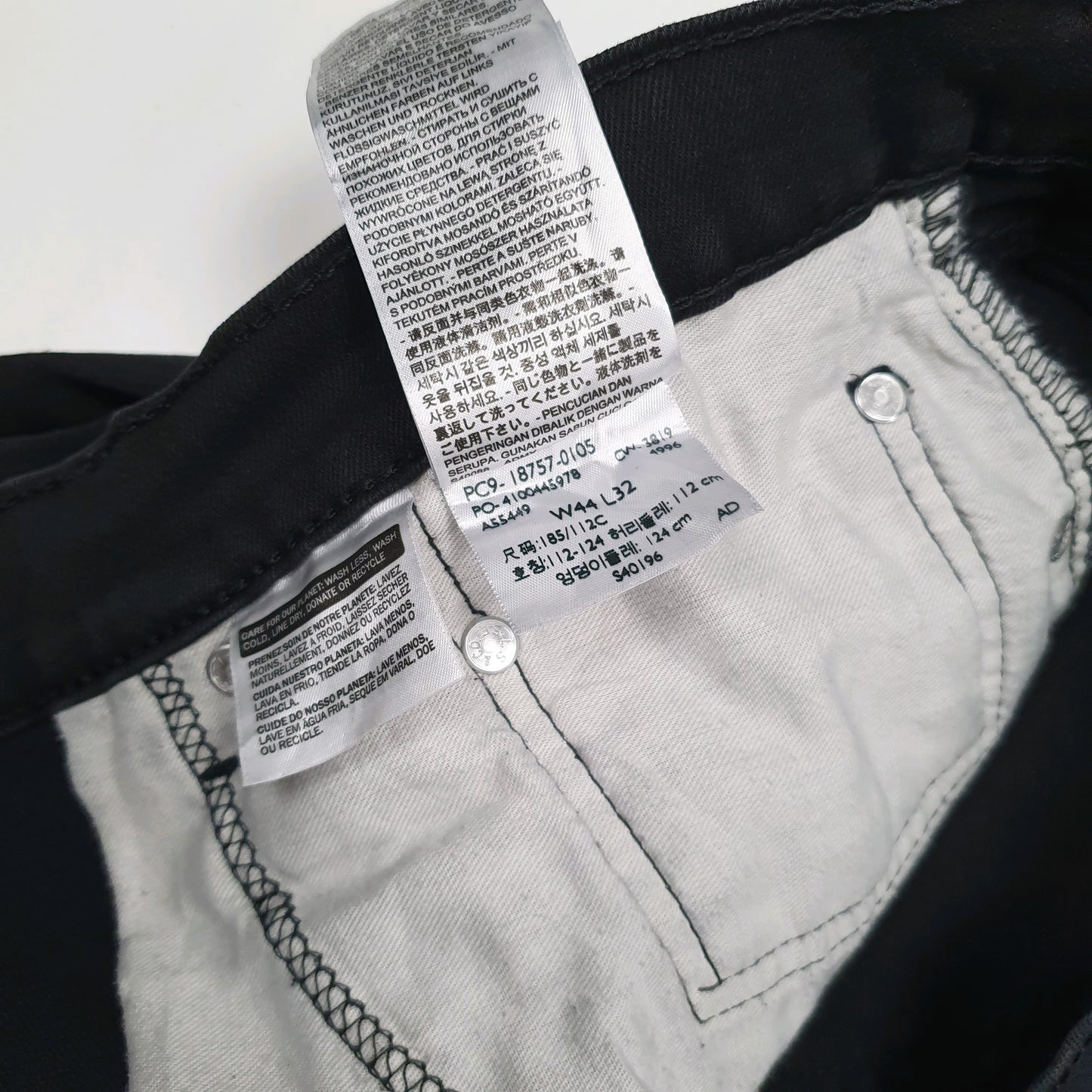 Mens Black Levis   Jeans