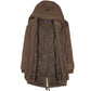 Womens Brown Tommy Hilfiger Hooded Longline  Coat