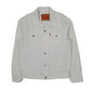 Mens White Levis Type 3 Trucker Crewneck Coat