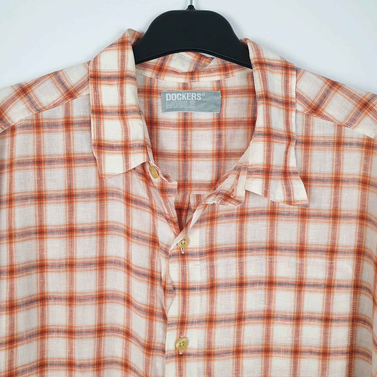 Mens Orange Dockers   Shirt