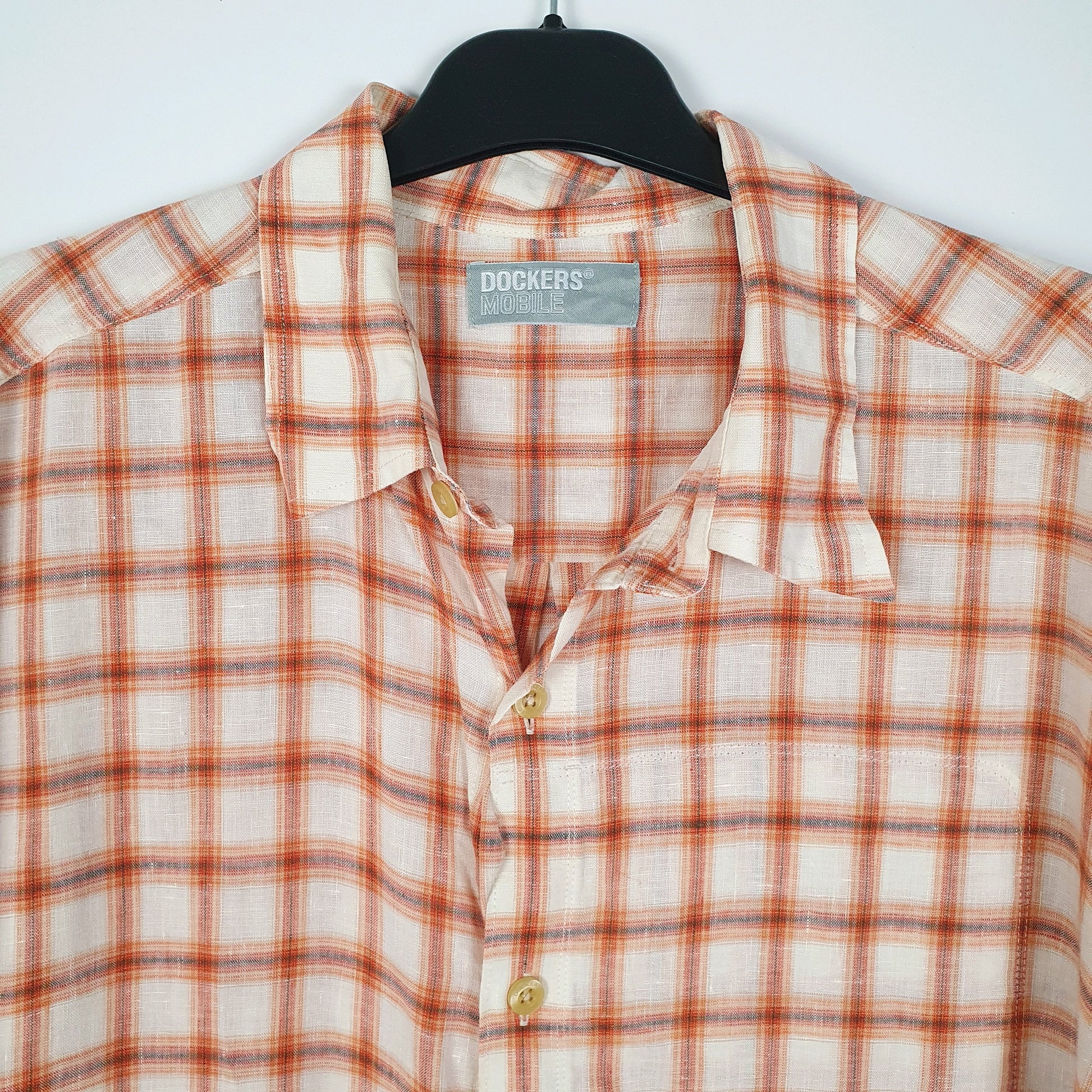 Mens Orange Dockers   Shirt