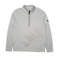 Mens White Nike Dri Fit Quarter Zip Jumper