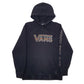 Mens Black Vans Spellout Hoodie Jumper