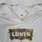 Mens White Levis  Hoodie Jumper