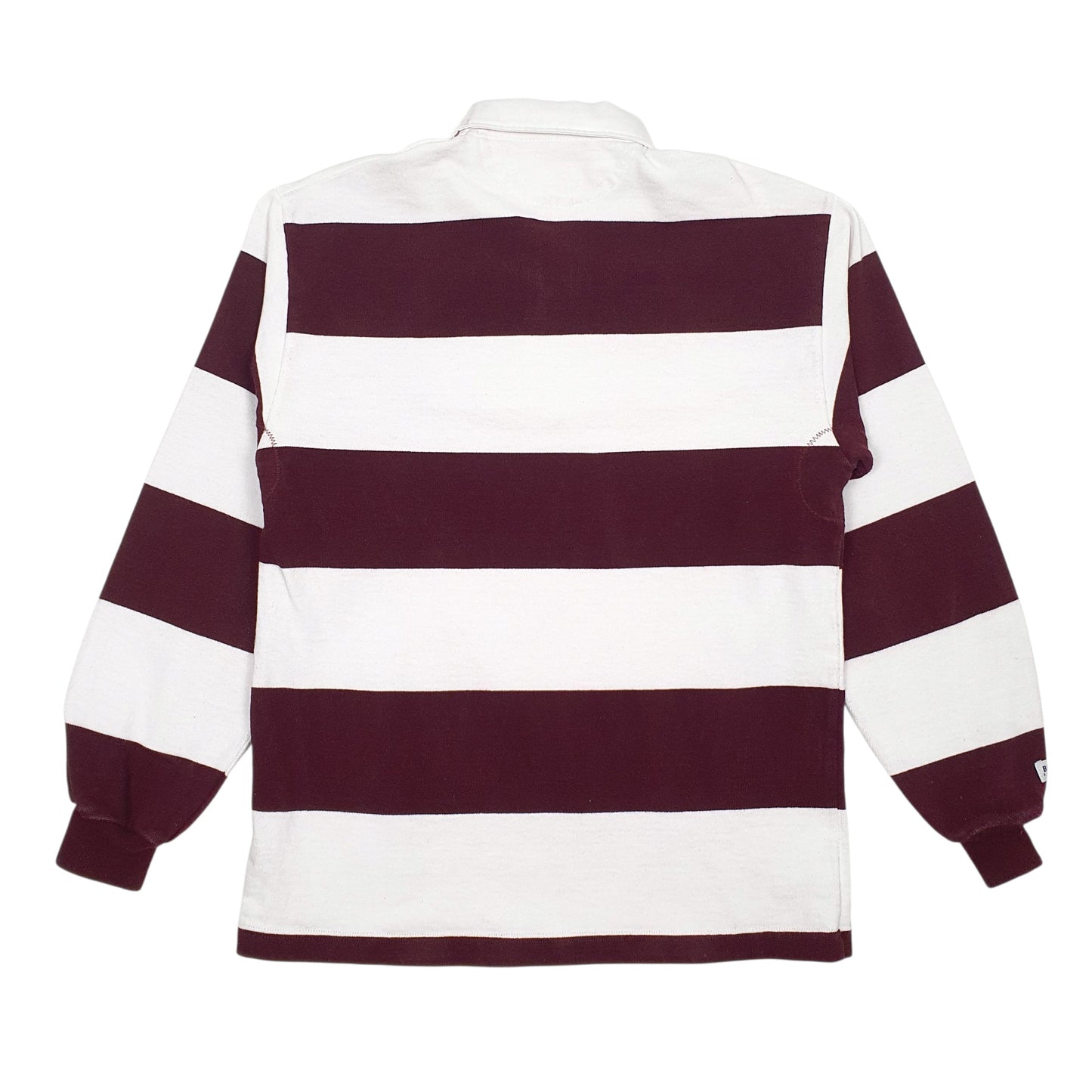 Mens Burgundy Barbarian Rugby Harvard Crewneck Polo Shirt