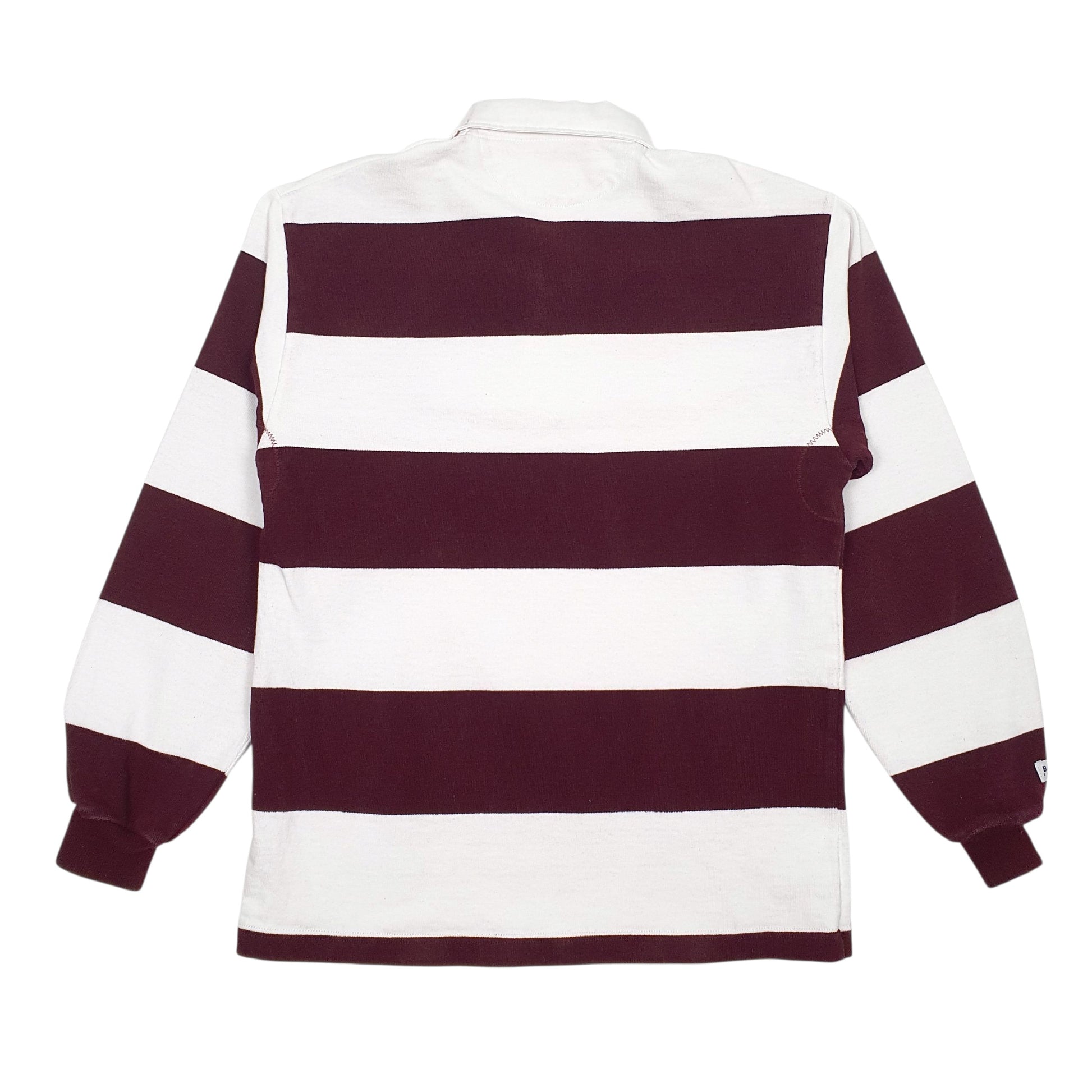 Mens Burgundy Barbarian Rugby Harvard Crewneck Polo Shirt
