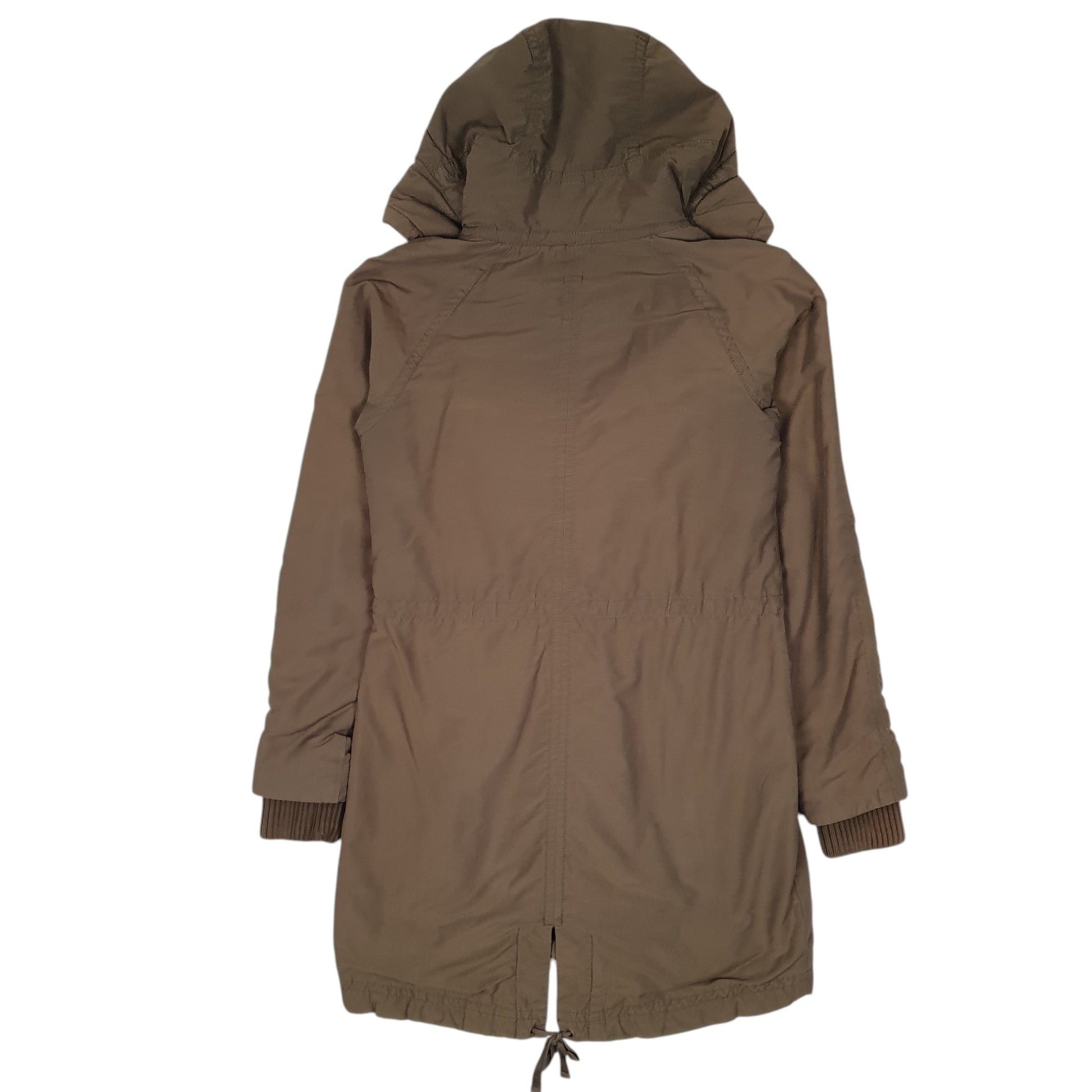 Womens Brown Tommy Hilfiger Hooded Longline  Coat