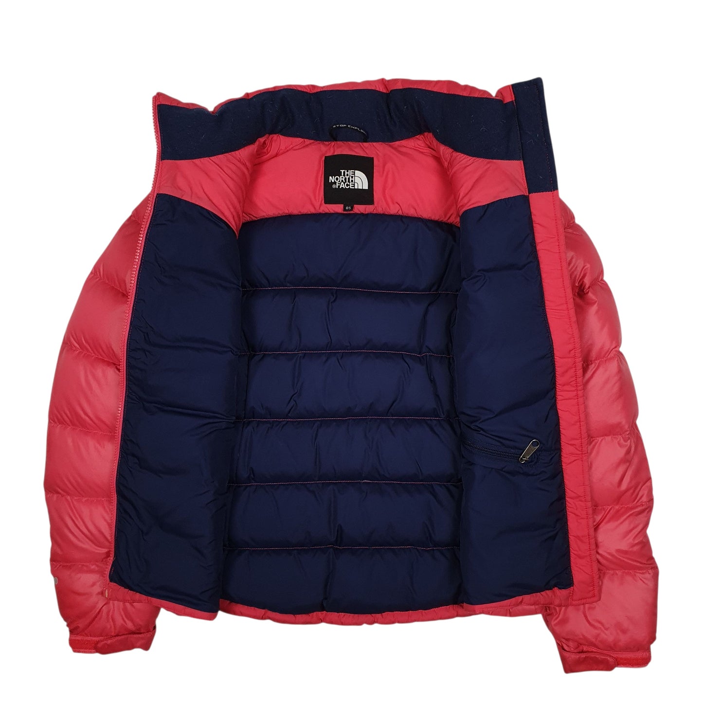 Womens Pink The North Face Nuptse  Coat