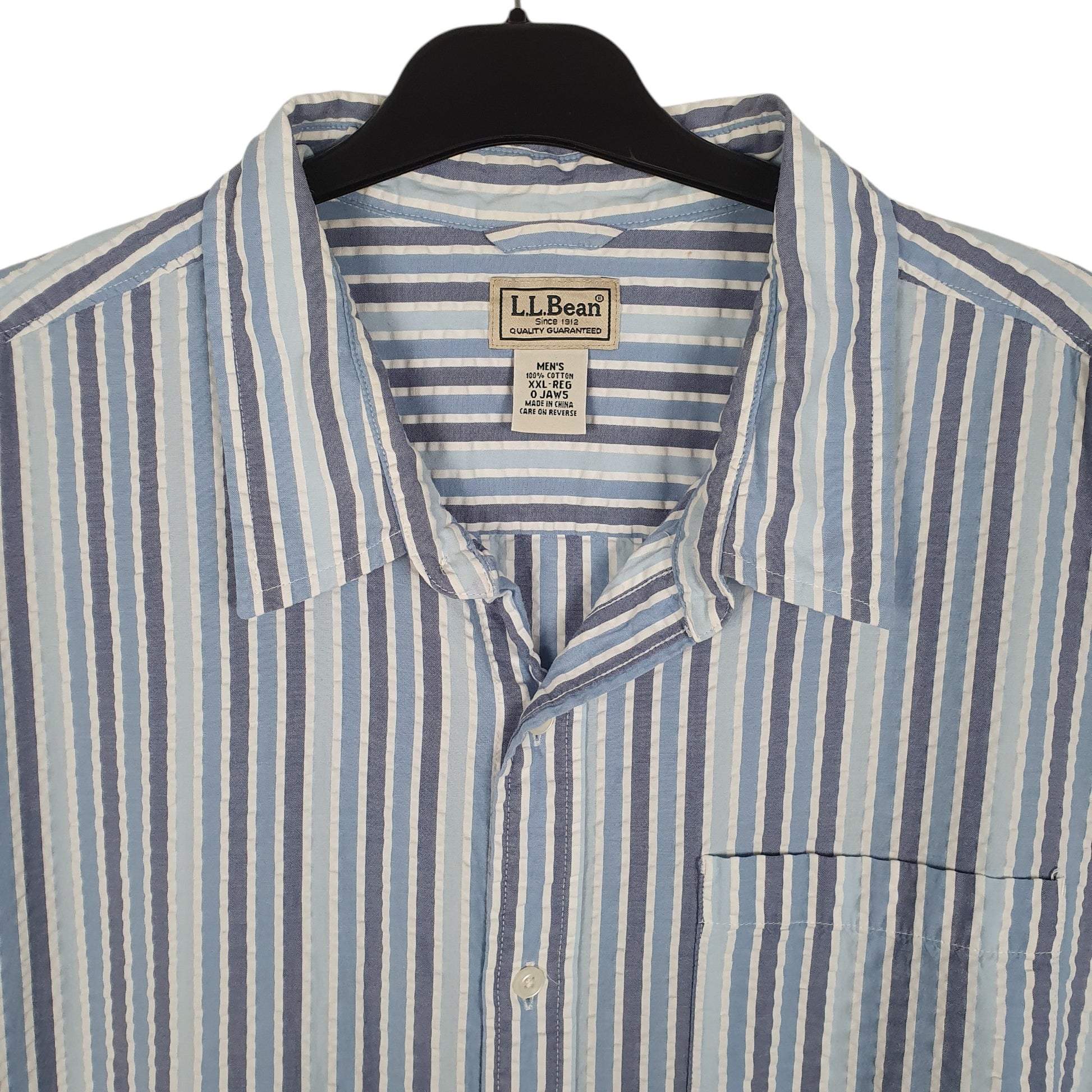 Mens Blue L.L.Bean   Shirt