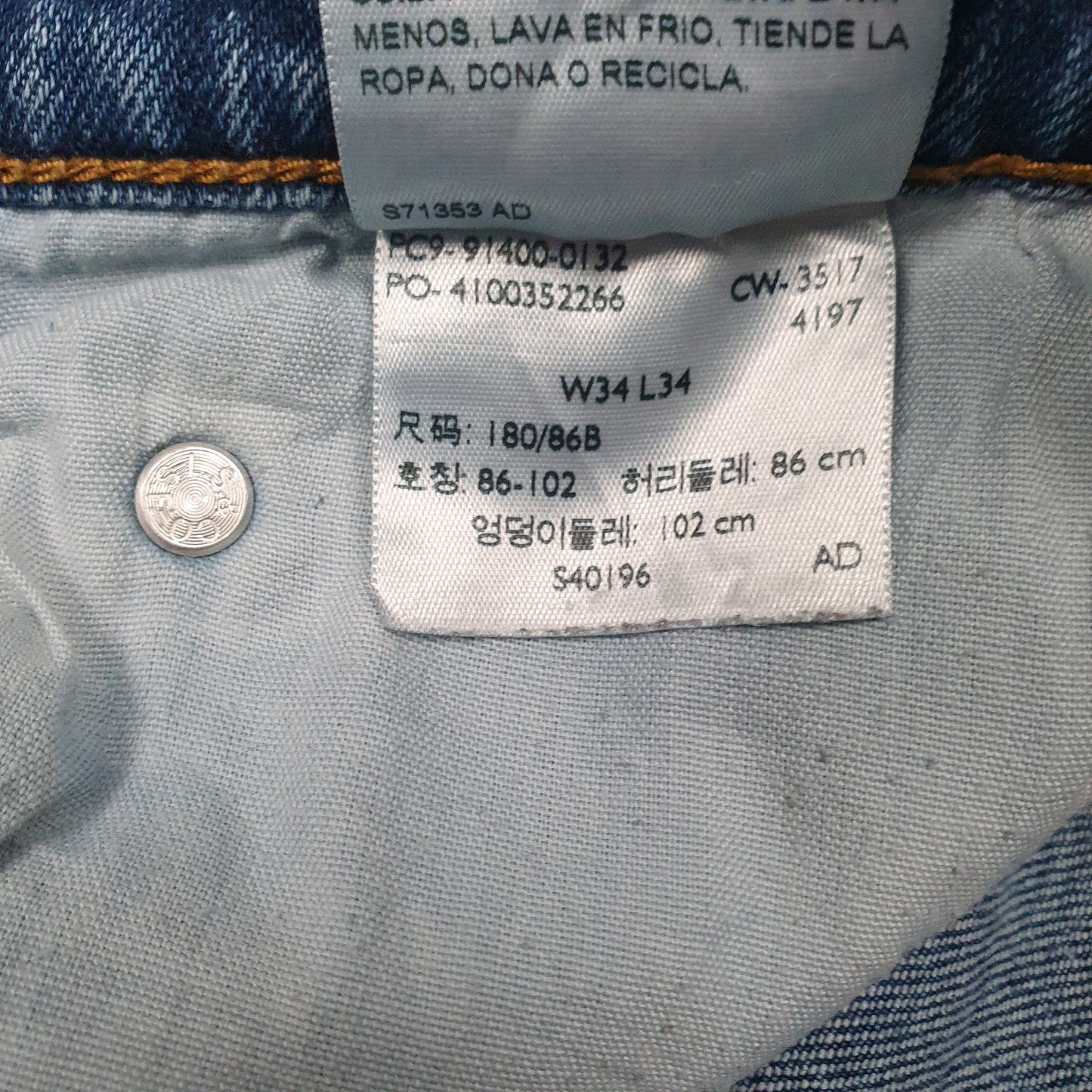Mens Blue Levis   Jeans
