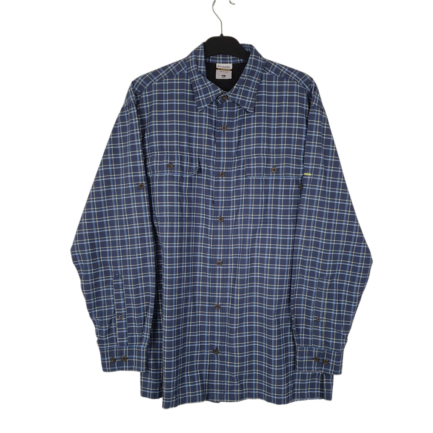 Mens Navy Columbia Sportswear Company Omni Dry Long Sleeve Shirt