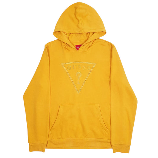 Mens Yellow Guess  Hoodie Jumper