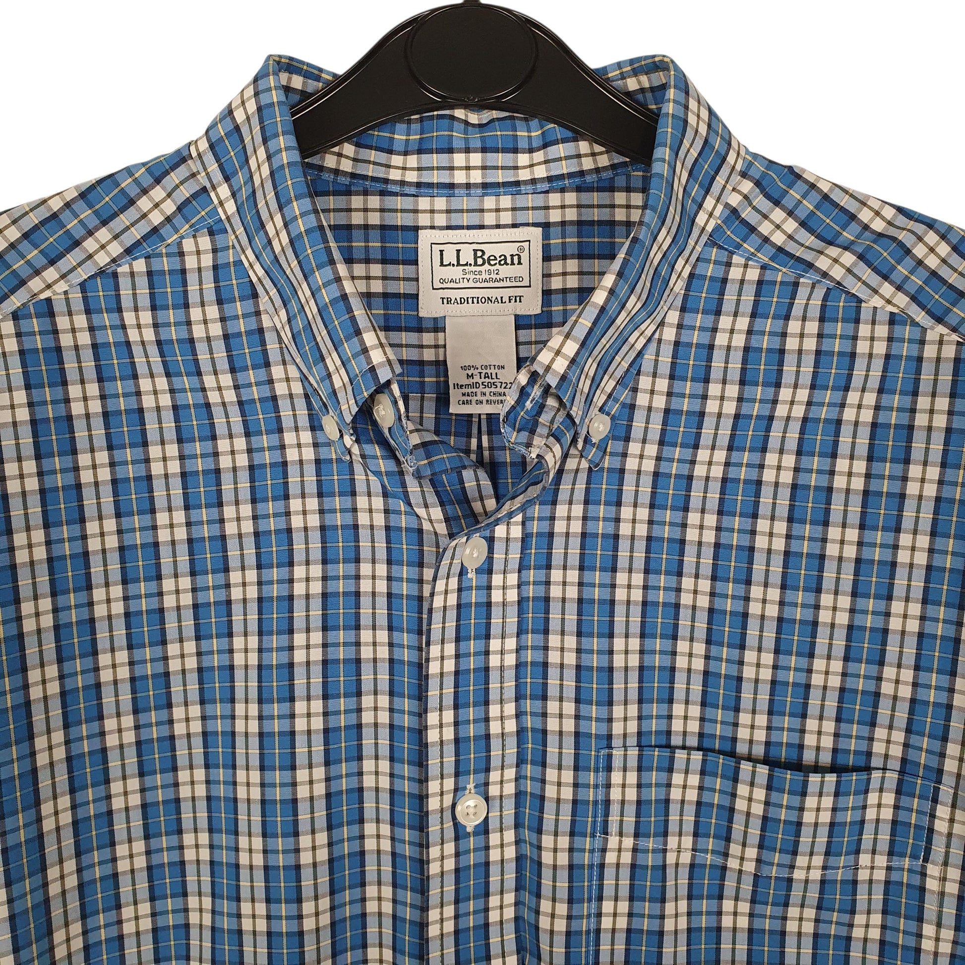 Mens Blue L.L.Bean Tall  Shirt