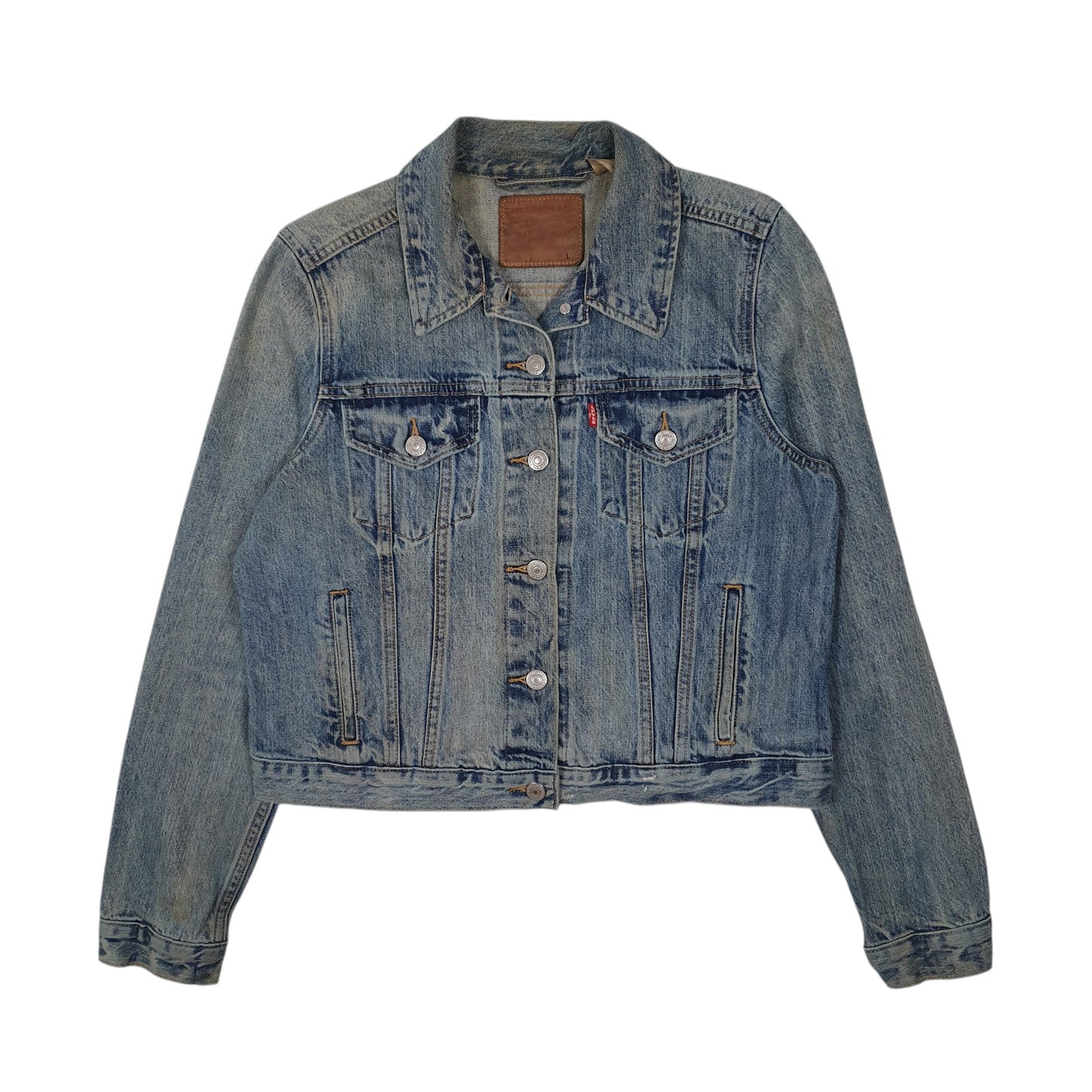 Womens Blue Levis Type 3 Trucker  Coat