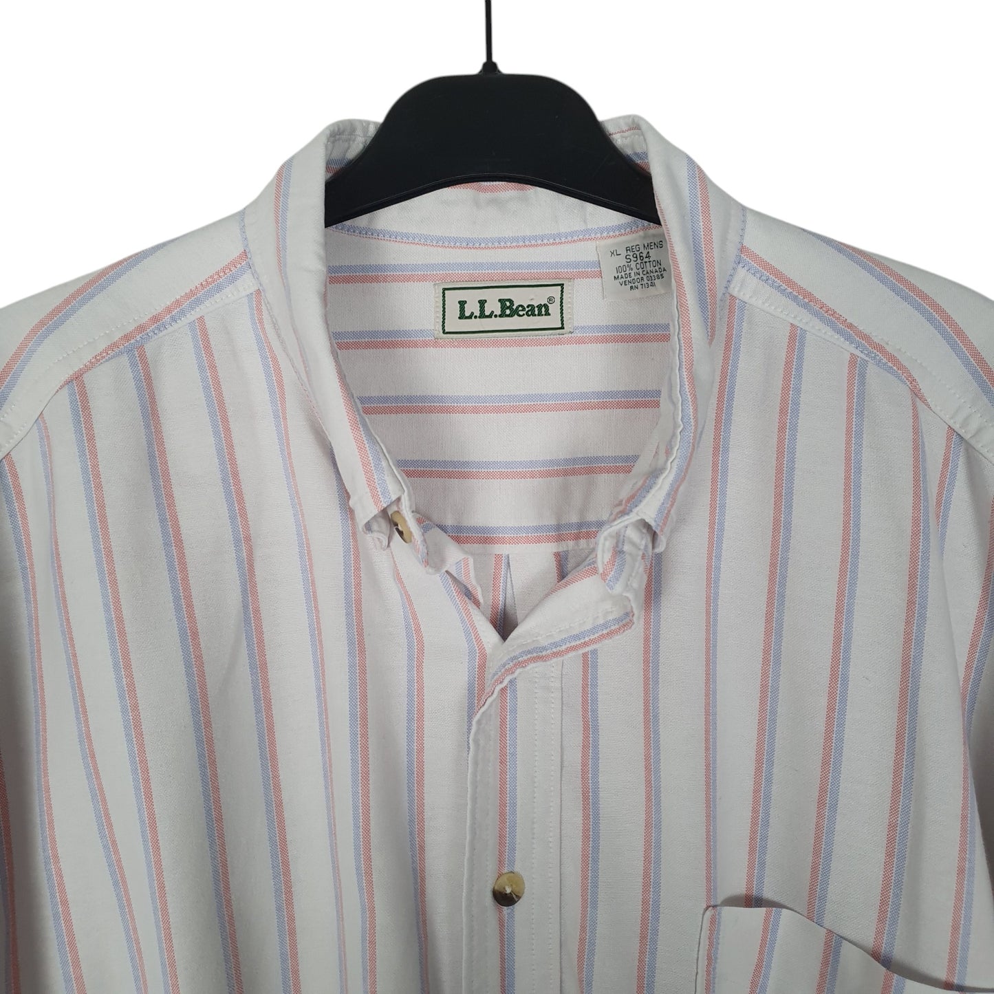 Mens Pink L.L.Bean Vintage 90s  Shirt