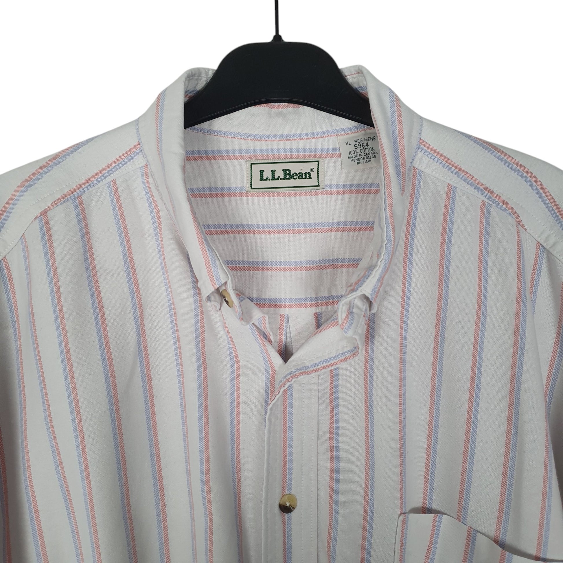 Mens Pink L.L.Bean Vintage 90s  Shirt