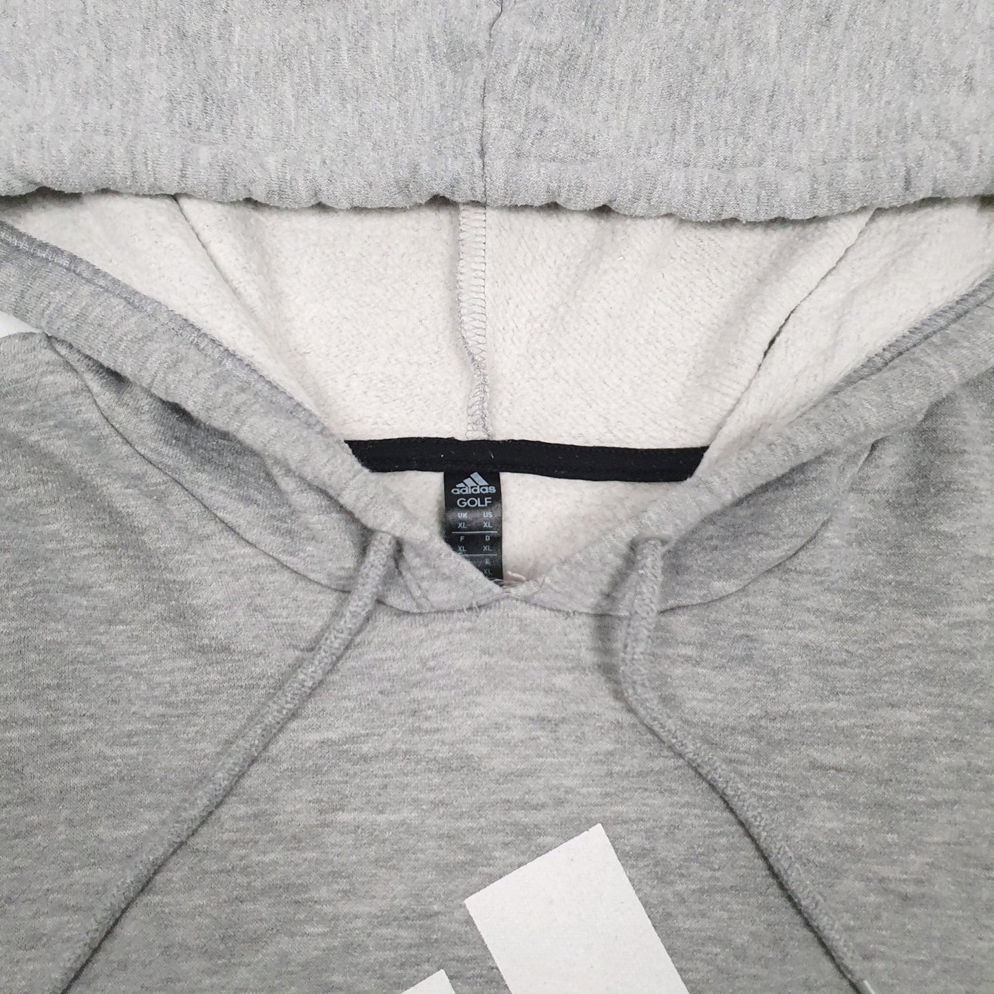 Womens Grey Adidas Golf Spellout Hoodie Jumper