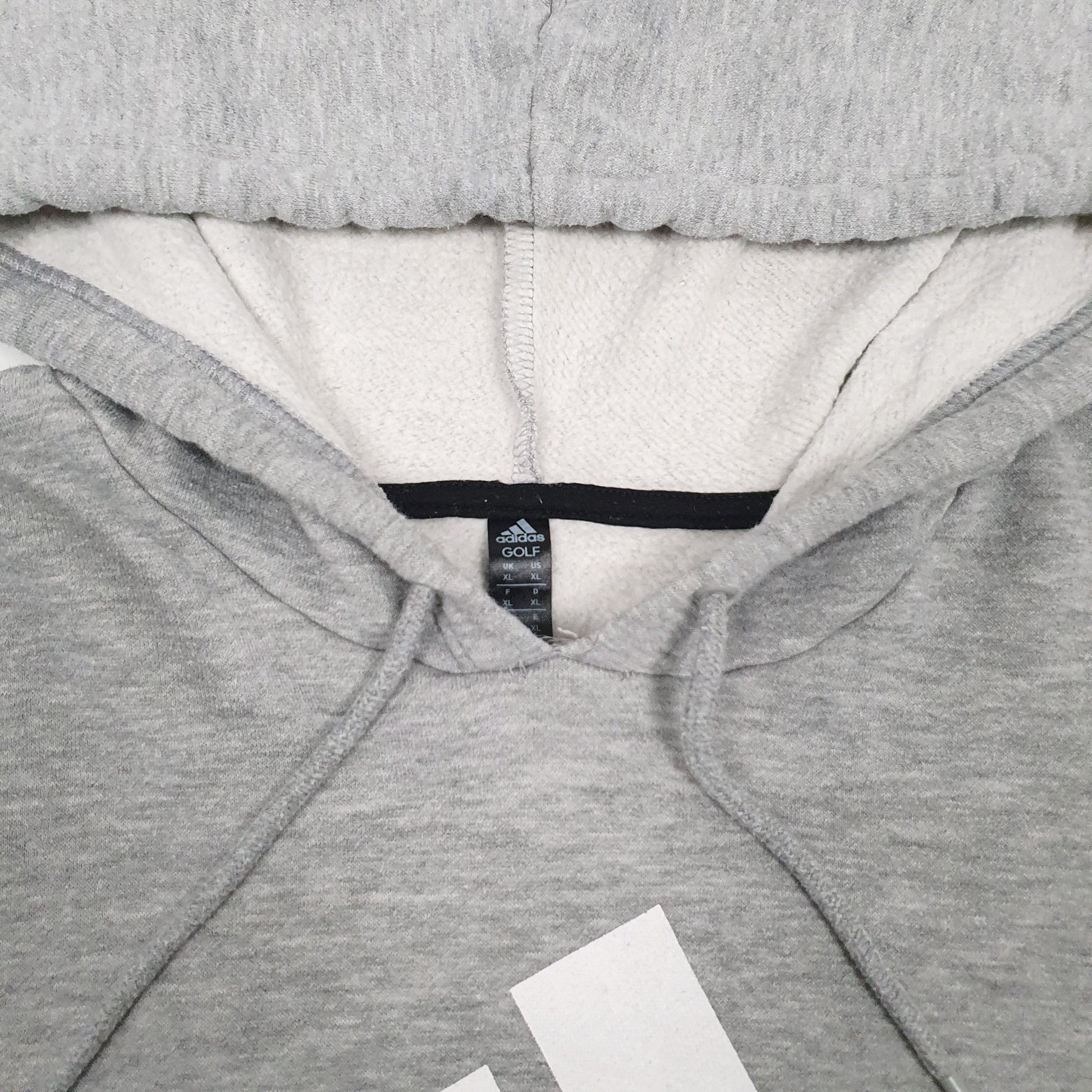Womens Grey Adidas Golf Spellout Hoodie Jumper