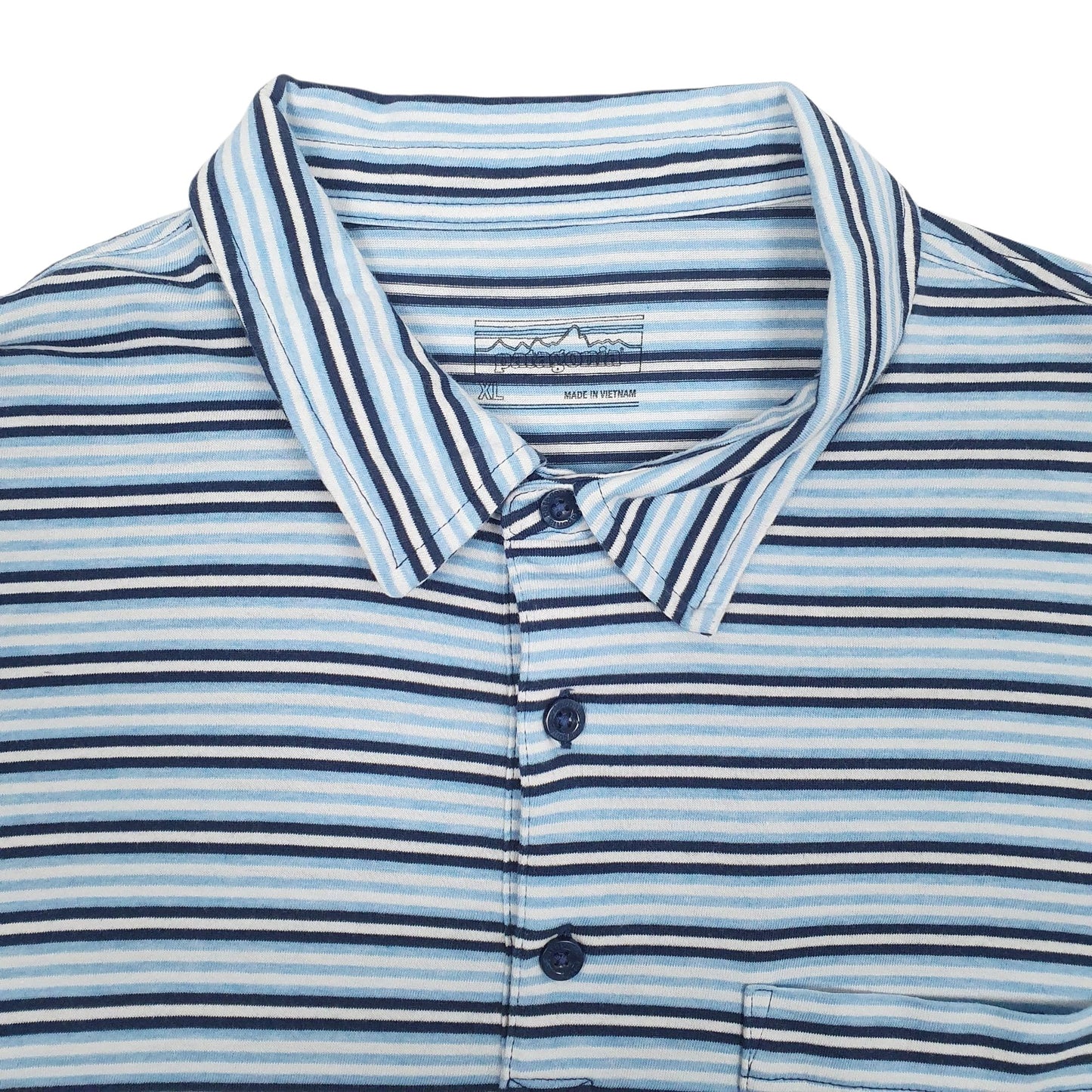 Mens Blue Patagonia   Polo Shirt