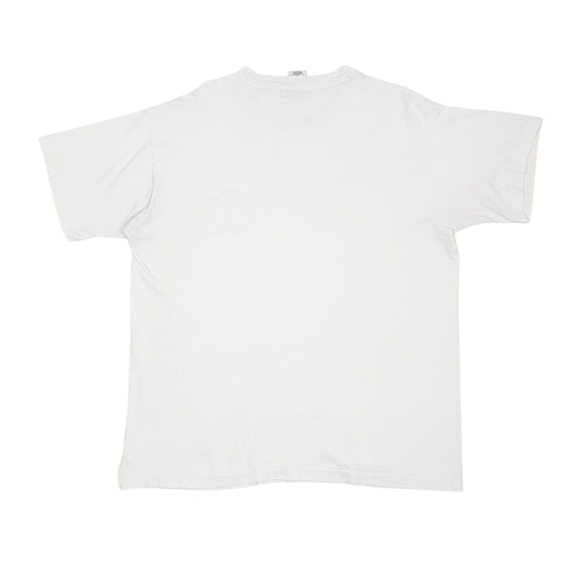 Mens White Fruit Of The Loom   T Shirt