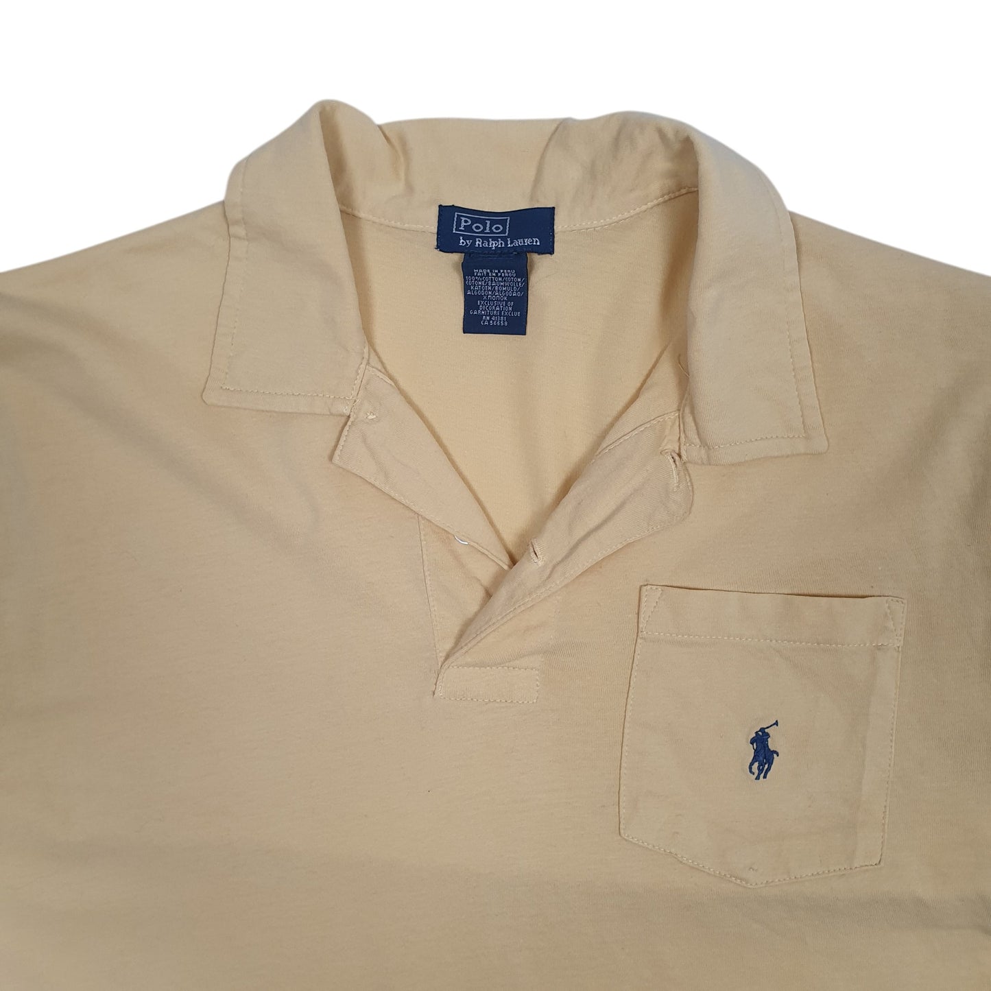 Mens Yellow Polo Ralph Lauren   Polo Shirt