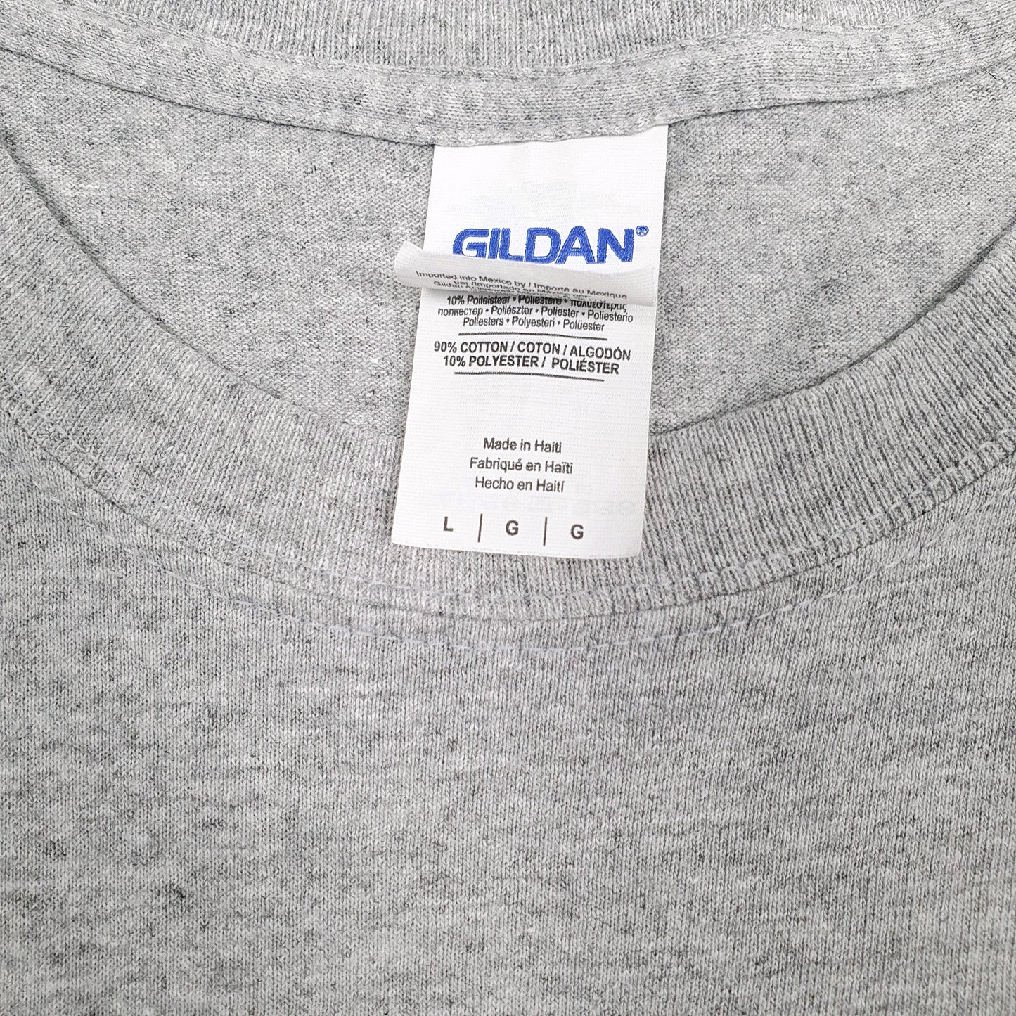 Mens Grey Gildan   T Shirt