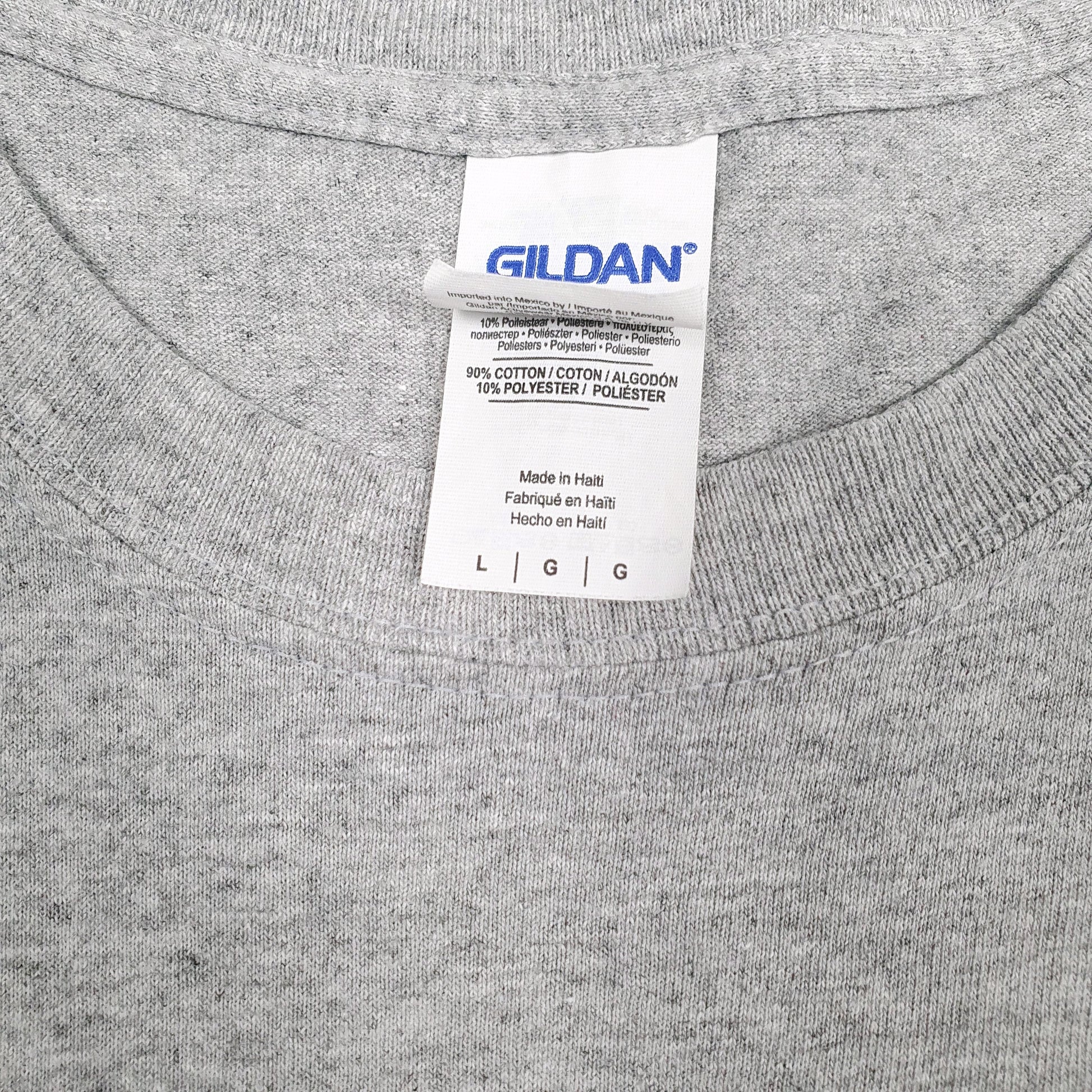 Mens Grey Gildan   T Shirt