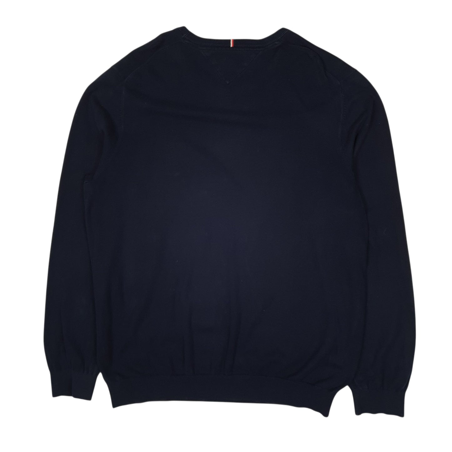 Mens Navy Tommy Hilfiger Lightweight Crewneck Jumper