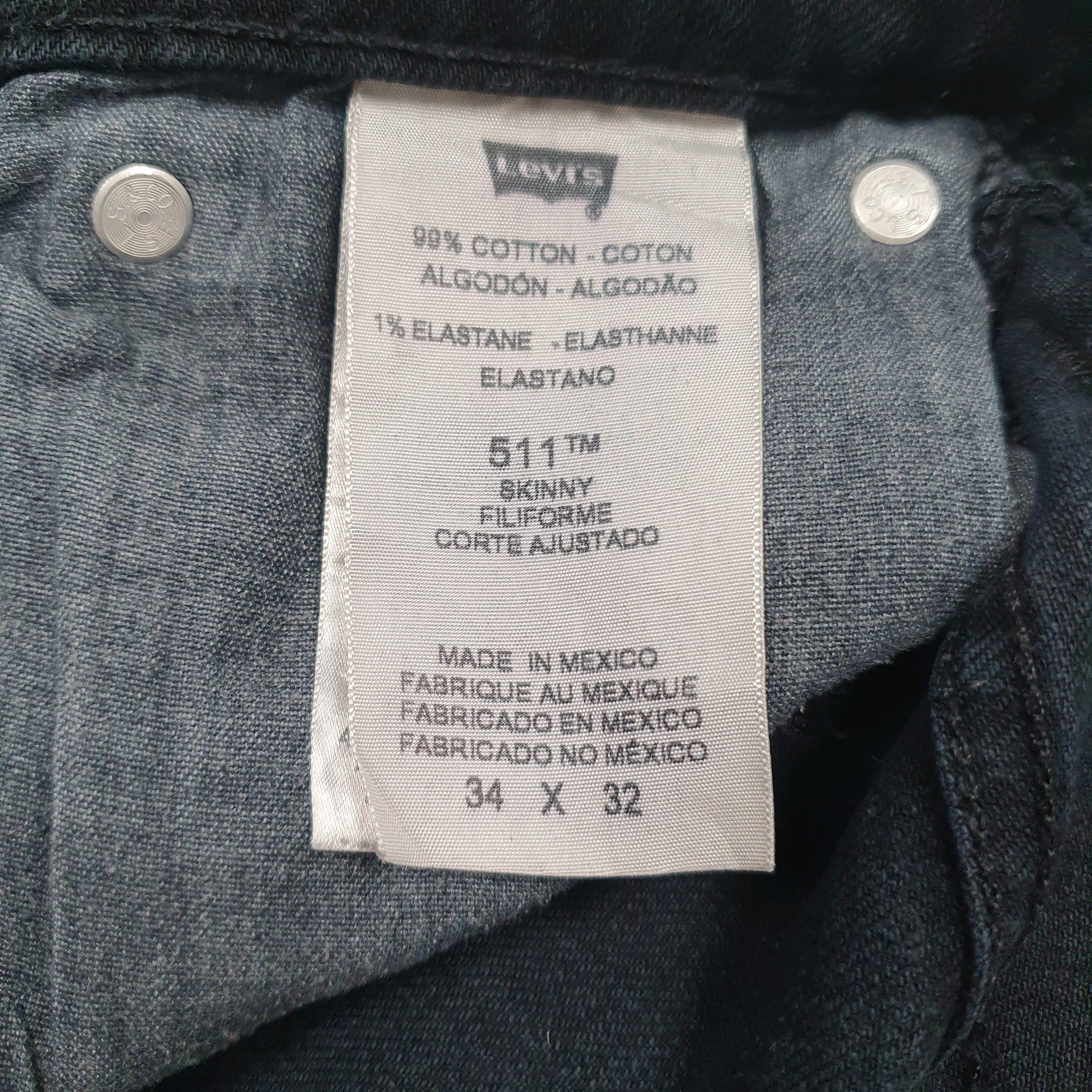 Mens Navy Levis   Jeans