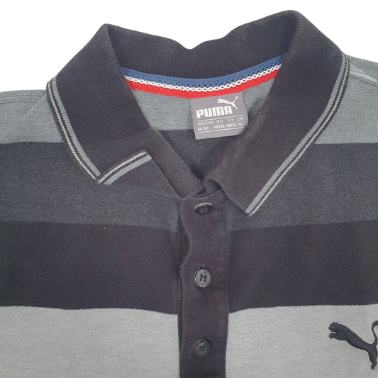 Mens Grey Puma   Polo Shirt
