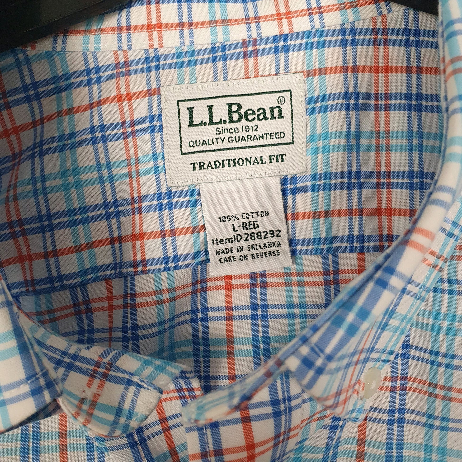 Mens Blue L.L.Bean   Shirt