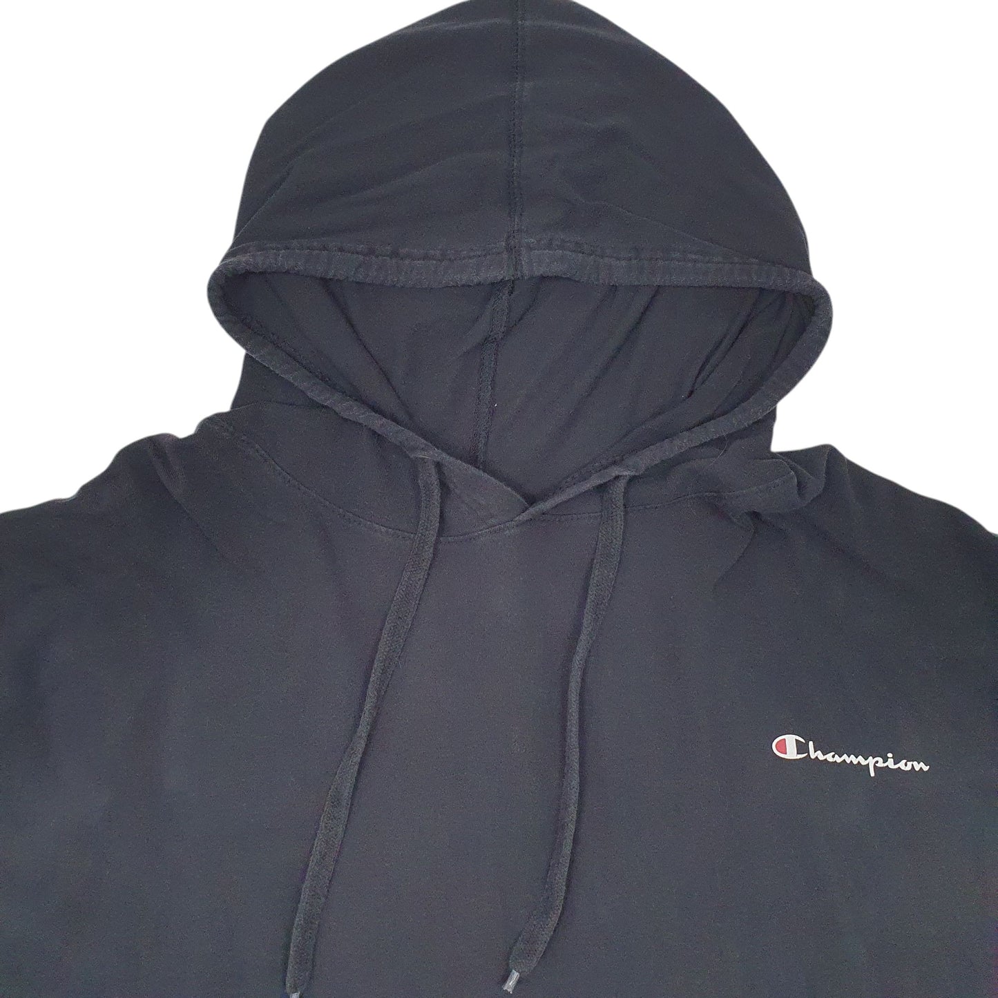 Mens Black Champion Lightweight Hoodie Jumper