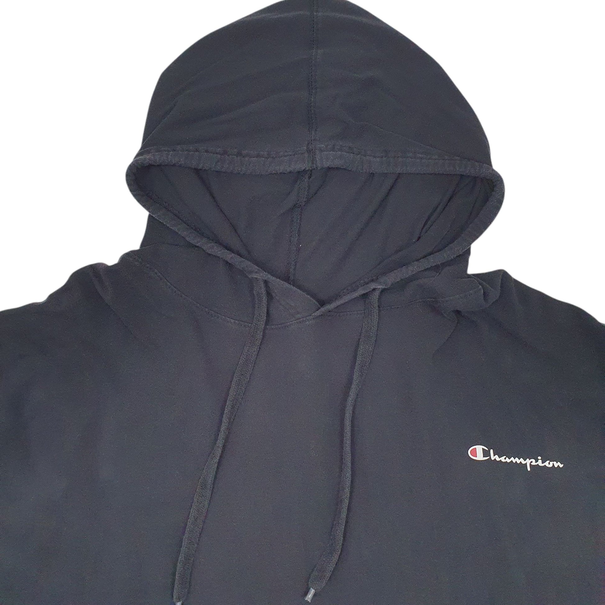 Mens Black Champion Lightweight Hoodie Jumper